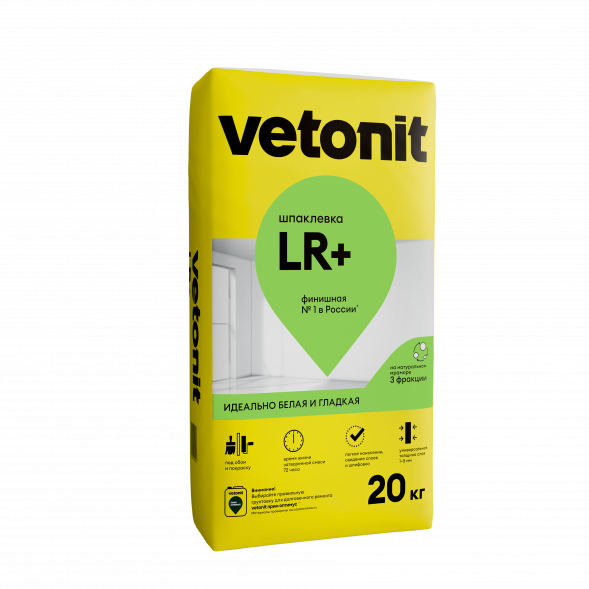 Шпаклевка Ветонит LR PLUS, 20 кг; 56шт/пал
