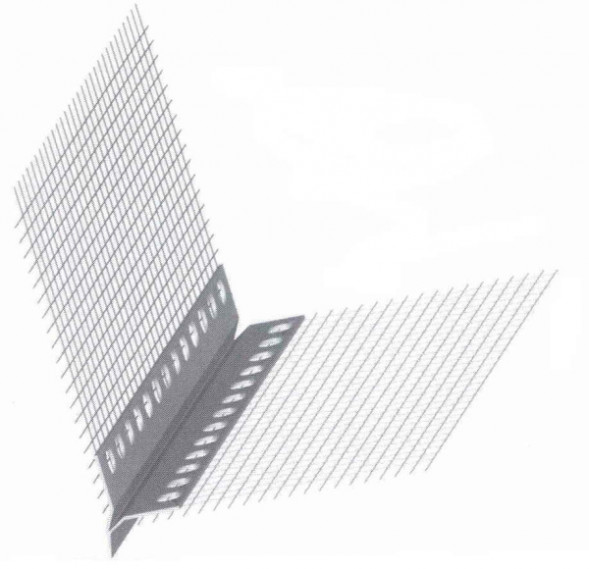 Профиль-капельник с армирующей сеткой 12,5*12,5 (2,5м) (25шт/уп)