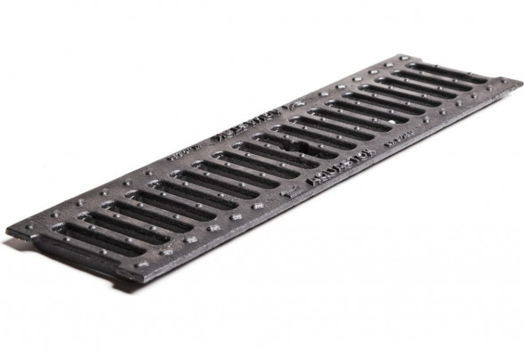 Решетка чугунная щелевая РЧЩ  Norma DN100 В125  500*136*15 (арт.31013В)(10487)