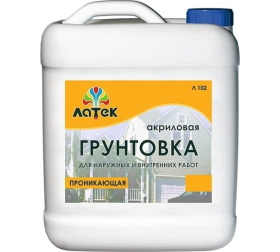 Грунтовка Латек Л102 10л для вн. и нар. работ